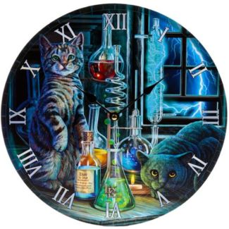 Lisa Parker Picture Clock Design Jekyll and Hyde Cats