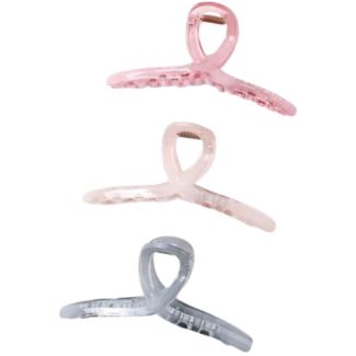 Looped Top Translucent Hair Clamp – Assorted 11cm