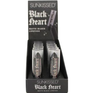 Sunkissed Black heart Matte Black Lipstick