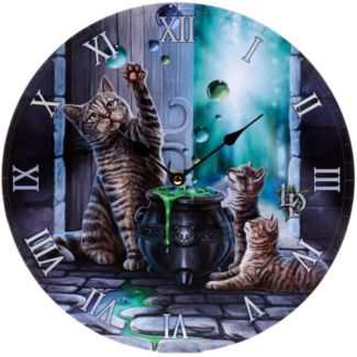 Lisa Parker Hubble Bubble Cat & Kitten Wall Clock - 30cm