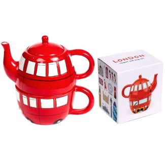 London Icons Routemaster Bus Ceramic Teapot & Cup Set