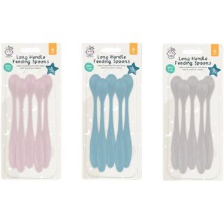 Long Handle Feeding Spoons – Pack of 5