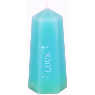 Luck Crystal Candle with Rough Green Aventurine