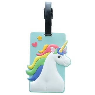 PVC Luggage Tag - Enchanted Unicorn Rainbow