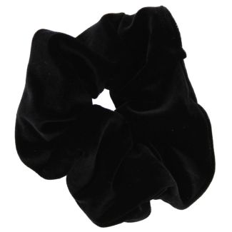 Luxury Velvet Scrunchie - Black 
