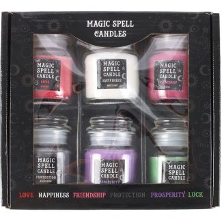 Magic Spell Mini Candle Jar Gift Set – 6 Scented Ritual Candles
