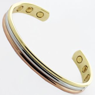 Magnetic Bangle - Three Tone (M)