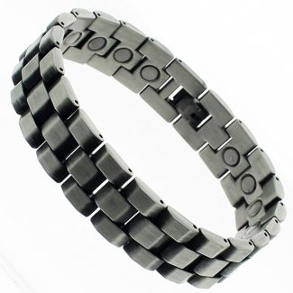 Magnetic Bracelet With 20 Magnets - Pewter Links
