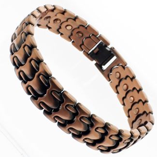 Magnetic Bracelet With 26 Magnets - Copper Solid Links