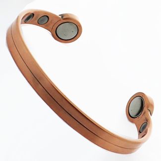 Bio Copper Magnetic Bangle - Plain (M)