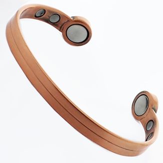 Bio-Copper Magnetic Bangle - Plain (Large)