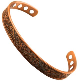 Magnetic Copper Bangle (12 Magnets) – Tree Of Life