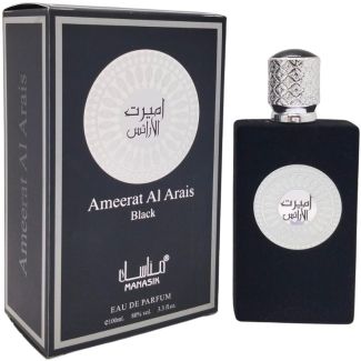 Manasik Unisex EDP Perfume 100ml - Ameerat Al Arais (Black)