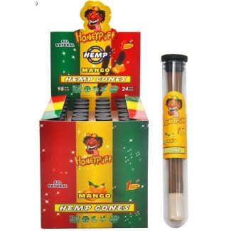 Wholesale HoneyPuff Cones With Wood Filter - Mango 