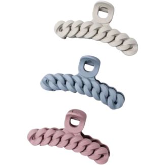 Matt Linked Chain Hair Clamp - Assorted - 11cm