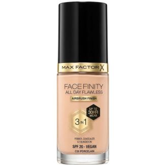 Max Factor Facefinity 3-in-1 SPF20 Foundation – C30 Porcelain (30ml)