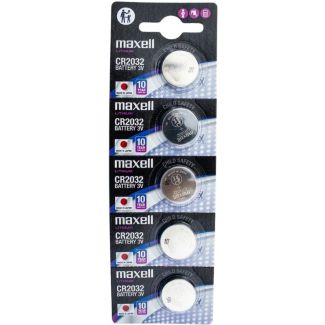 Maxell Lithium Batteries CR2032 -3V(Pack of 5)
