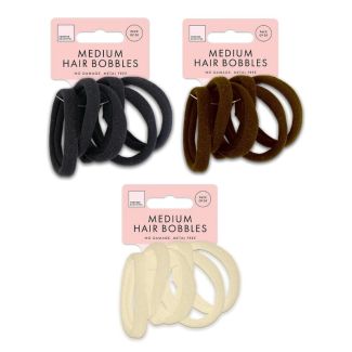 Medium Rolled Hair Elastics (5cm DIA x W1cm) - Assorted Colours