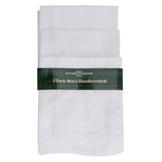 Men’s White Handkerchiefs - 5 Pack 