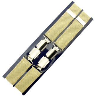 Men's Braces Beige 25mm Wide