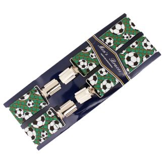 Men's Braces Football Print 35mm Wide