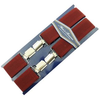 Men's Braces Wine 35mm Wide