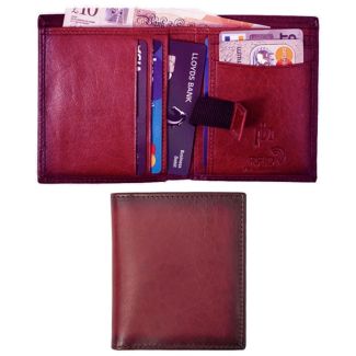 Men's Carlton Card Wallet RFID Boxed - Burgundy 