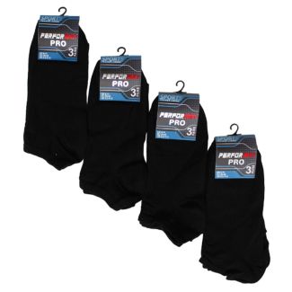 Men's Performax Pro Trainer Socks (3 Pair Pack) - Black (6-11)
