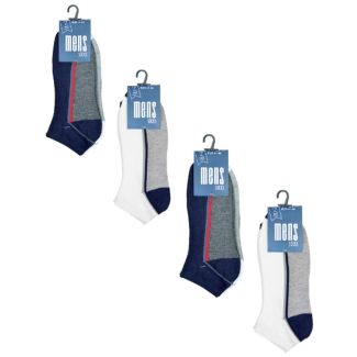 Wholesale Men's Trainer Socks - Assorted Colours