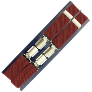 Men's Braces Wine 25mm Wide