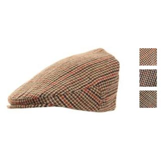 Men's Tweed Design Flat Cap - Assorted Colours & Sizes