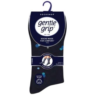 Men's "Cosmic Pulse" Gentle Grip Ankle Socks (3 Pack) - Assorted