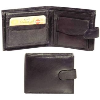 Men's Genuine Leather RFID Wallet- Brown