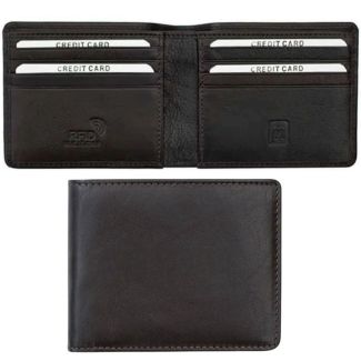 Men's Leather RFID Bifold Elite Wallet - Brown