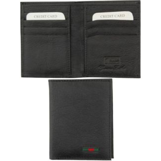 Mens RFID Secured Genuine Leather Wallet- Black