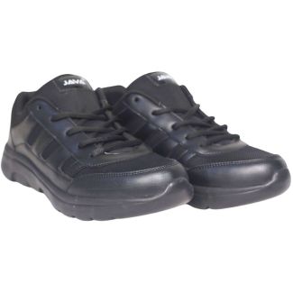 Boy's School Uniform Shoes with Lace-Up Fastening - UK 9 - Black