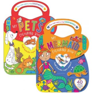 Mermaid and Pets Colouring & Sticker Activity Book - Assorted