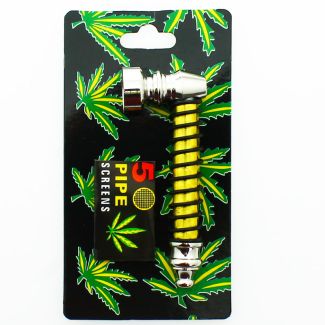 Wholesale Metal Pipes Spiral Design Assorted 8.5 cm