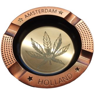 Metal Ashtray  -  Amsterdam (10cm x10cm)