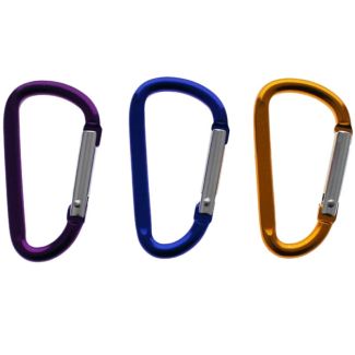 Carabiner Metal Keyring - Asst Colours
