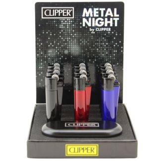 Wholesale Clipper Flint Reusable Lighter With Gift Case - Metal Night