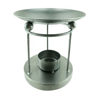 Silver Metal Oil Burner - Design (J-11 E)