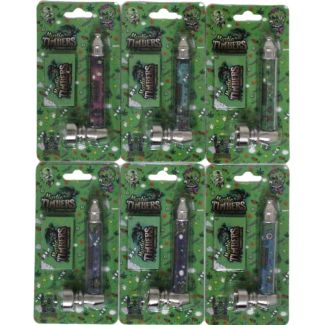Metal Pipe Mystic Timbers Zombies Party Design - Assorted (8cm)