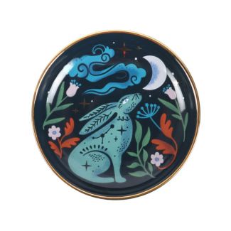 Midnight Hare Trinket Dish - 10.5cm