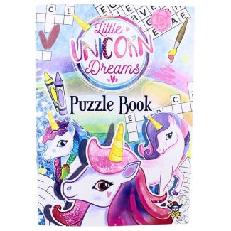 Kids Unicorn Activity Puzzle Books - Pocket size for travel and Favour Bags (10.5x14.5cm)