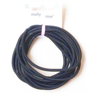 Molly & Rose Black Extra Long Elastics-7cm