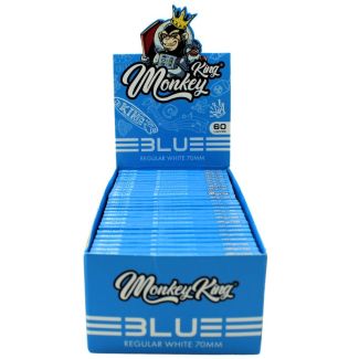 Monkey King Blue Regular Rolling White Papers (70 mm)