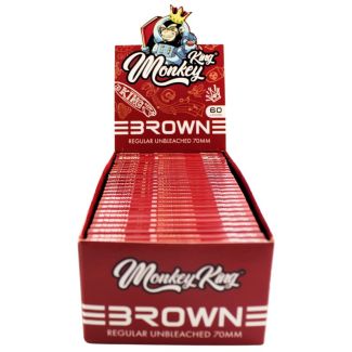 Monkey King Brown Regular Rolling Unbleached Papers (70 mm)
