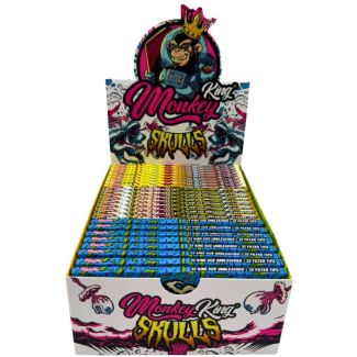 Monkey King - King Size Rolling Papers + Tips : Slim Magnet Skulls