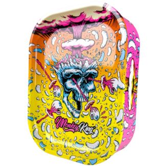 Monkey King Metal Rolling Tray Storage Box - Skulls Edition